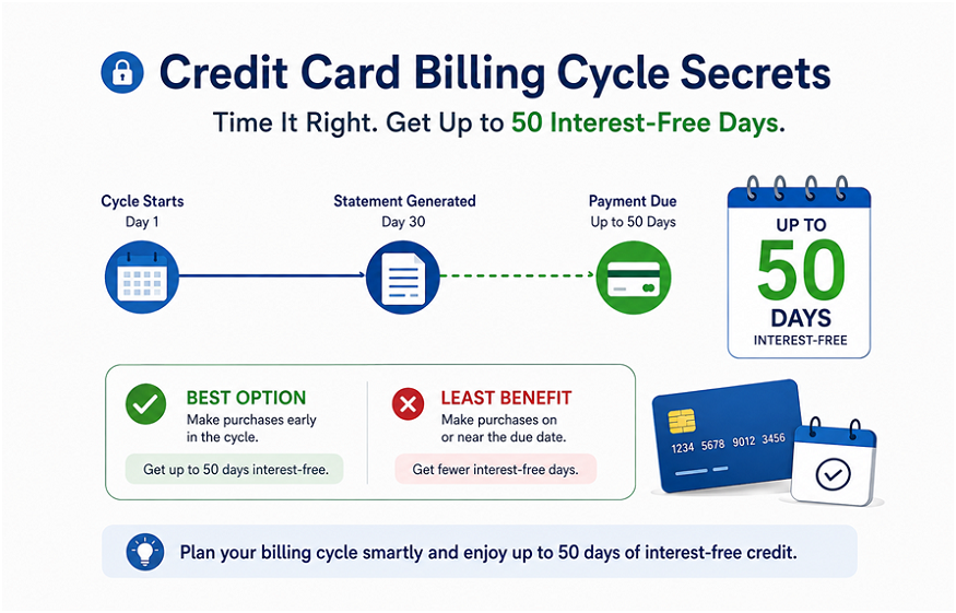 Credit Card Billing Cycle Secrets: How Timing Your Purchases Can Give You Up to 50 Interest-Free Days